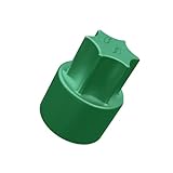 Wundermix - TeigTwister® Thermomix Teiglöser aus Kunststoff (Grün) • Kompatibel mit TM6, TM5, TM31 • Teigblume als Messerdrehhilfe für Thermomix