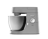 Kenwood Chef XL KVL 4110S – Küchenmaschine mit großer 6,7 l Edelstahl-Rührschüssel & 1,5 l Acryl-Mixaufsatz, multifunktionaler Küchenhelfer, 1200 W, inkl. 3-teiligem Patisserie-Set, silber