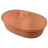 Römertopf Brottopf MAXI aus natürlicher Keramik, Aufbewahrungsbehälter aus Ton 6,5 Liter