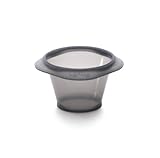 Lékué Lavakuchen Form 6er-Set, Silikon, schwarz/durchsichtig