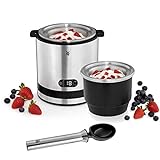 WMF Küchenminis 3in1 Eismaschine, Ice Maker für Frozen Joghurt, Sorbet und Eiscreme, Gefrierbehälter 300 ml, 30-Minuten-Time, Frozen Joghurtmaschine