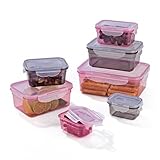 GOURMETmaxx Frischhaltedosen klick-it 7er Set | BPA-freie Vorratsdosen, hervorragend geeignet für Spülmaschine, Mikrowelle und Gefrierschrank | Luftdicht, auslaufsicher und stapelbar