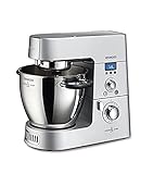 Kenwood Cooking Chef KM096 Küchenmaschine (1500 Watt, Induktion 20-140°C, 6,7 L Füllmenge, 1,6 L ThermoResist Glas-Mixaufsatz, 1,2 L Multi-Zerkleinerer) (Generalüberholt)