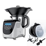 Best Direct® Küchenmaschine mit Kochfunktion Chef-O-Matic® Kitchen Robot, 1000 W, 3,00 l Schüssel, mit Dampfgaraufsatz, digitale Waage