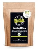Biotiva Kamillen-Blüten Tee Bio 250g - EU - Anbau - Hochwertigste Bio-Kamillenblüten - Kamillentee - Abgefüllt und kontrolliert in Deutschland (DE-ÖKO-005)