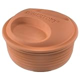 Römertopf Multibräter rund aus Naturton Keramik Bräter für bis zu 4 Personen & einem Volumen von 2 Liter 