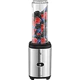 WMF Kult X Mix & Go Mini Smoothie Maker, Standmixer, Blender elektrisch, Shake Mixer 300 Watt, Tritan-Kunststoff Flasche