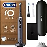 Oral-B iO Series 7 Plus Edition Elektrische Zahnbürste/Electric Toothbrush, PLUS 3 Aufsteckbürsten, Magnet-Etui, 5 Putzmodi, recycelbare Verpackung, Muttertagsgeschenk / Vatertagsgeschenk, black