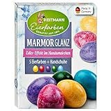 Heitmann Eierfarben, MarmorGlanz 53.2 g, 1 stück ( 5 Eirefarben +Handschuhe)