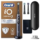 Oral-B iO Series 7 Plus Edition Elektrische Zahnbürste/Electric Toothbrush, PLUS 3 Aufsteckbürsten, Magnet-Etui, 5 Putzmodi, recycelbare Verpackung, black