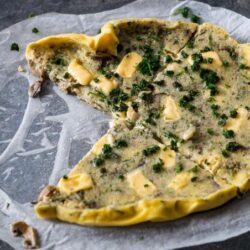 Pilz-Schmelzkäse-Omlette aus dem Varoma des Thermomix