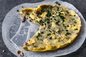 Pilz-Schmelzkäse-Omlette aus dem Varoma des Thermomix