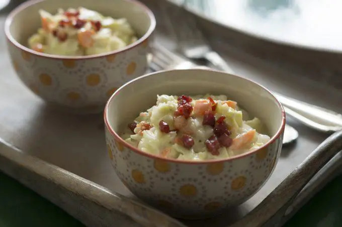Coleslaw aus dem Thermomix gemixt