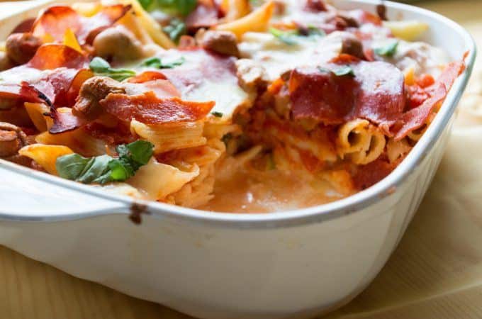 Pizza-Pasta-Auflauf aus dem Thermomix lecker!