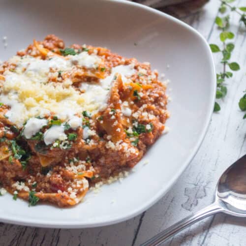 Lasagne-Eintopf Thermomix: Nudeln direkt im Topf 5 Lasagne-Eintopf aus dem Thermomix®