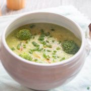 Kohlrabi Brokkoli Suppe mit Avocado aus dem Thermomix