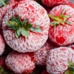 Gefrorene Erdbeeren