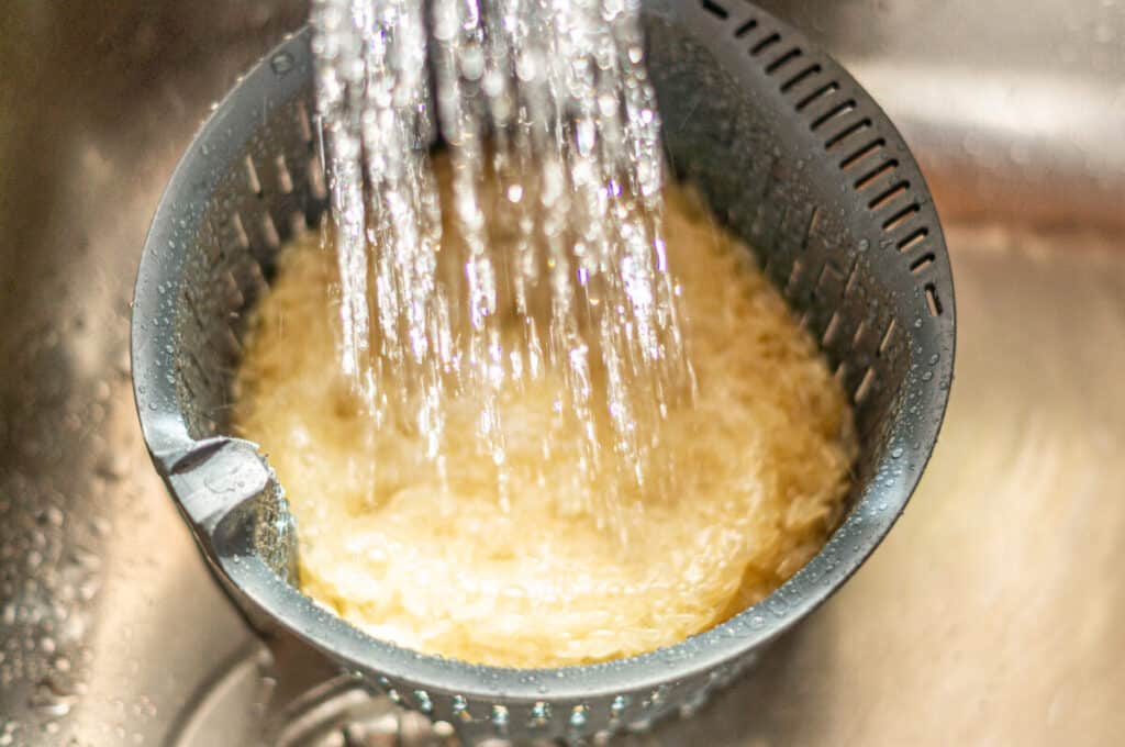 Reis waschen