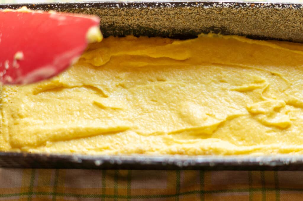 Varoma® Zitronenkuchen aus dem Thermomix® 9 teig in kastenform