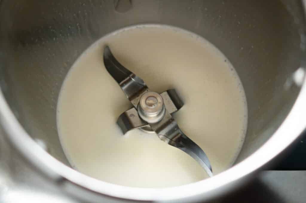 Panna Cotta Thermomix®: 2:1 Sahne-Milch, 4 Portionen 8 milch aufsschaumen thermomix