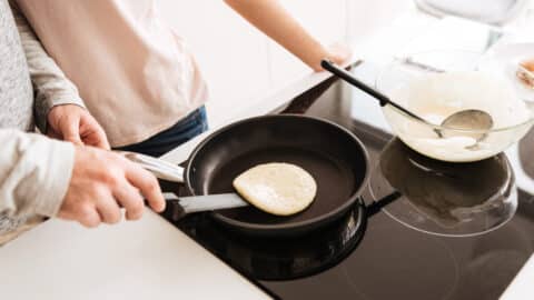 Pankaces in der Pfanne backen