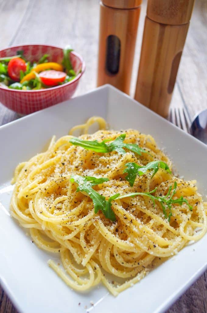 Schnelle Spaghetti Cacio e Pepe aus dem Thermomix® • will-mixen.de