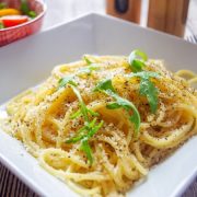 Spaghetti Cacio e Pepe aus dem Thermomix