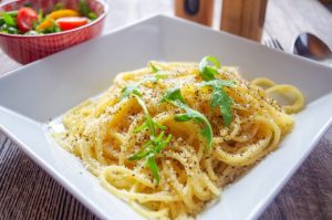 Spaghetti Cacio e Pepe aus dem Thermomix