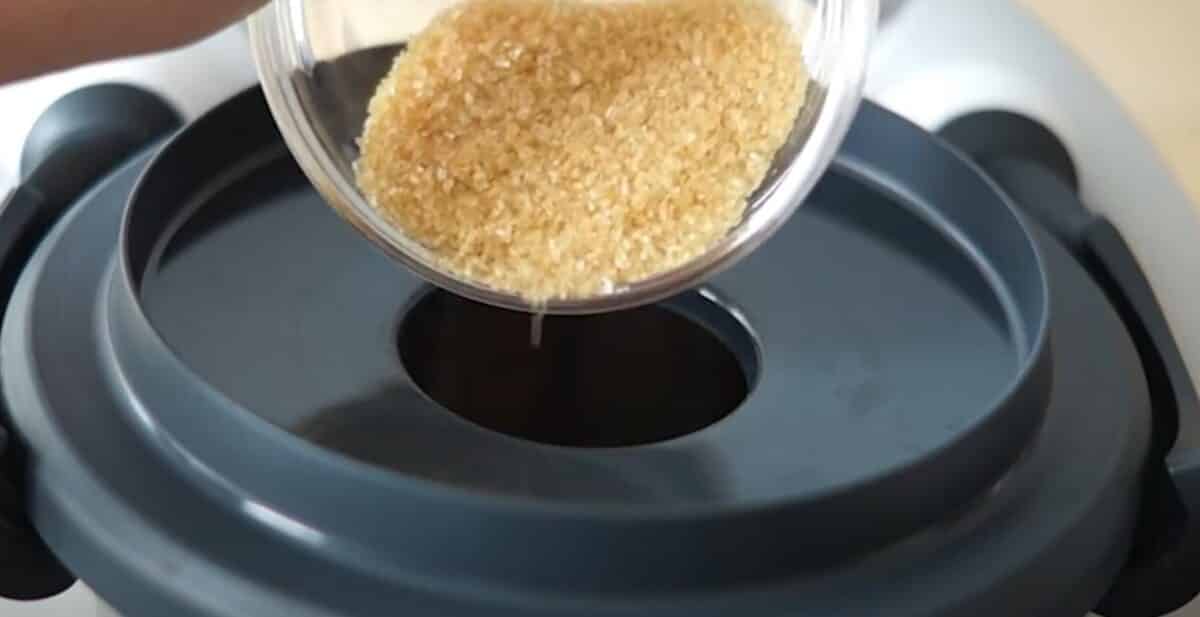 Kirsch-Melonen-Slush aus dem Thermomix® 3 brauner zucker thermomix pulverisieren