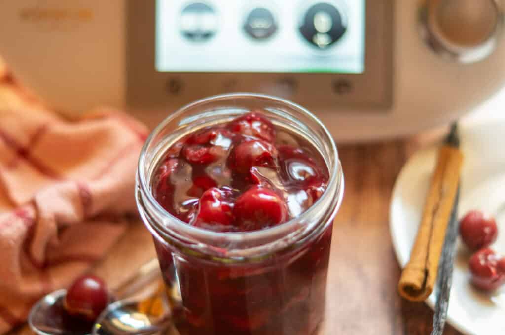 Kirschkompott Thermomix®: 700 g Kirschen, 20 Min, mit 1 Kirschkompott aus dem Thermomix®