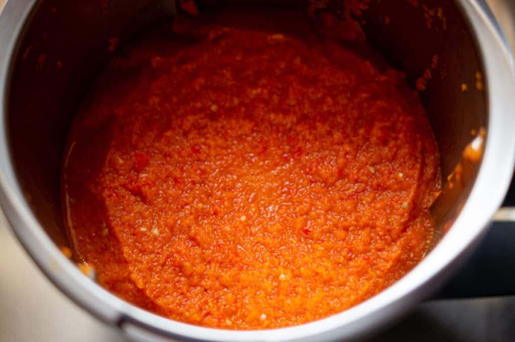 Ajvar Thermomix®: 1 kg Paprika, 6 Gläser, Balkan-Klassiker 10 ajvar kochen