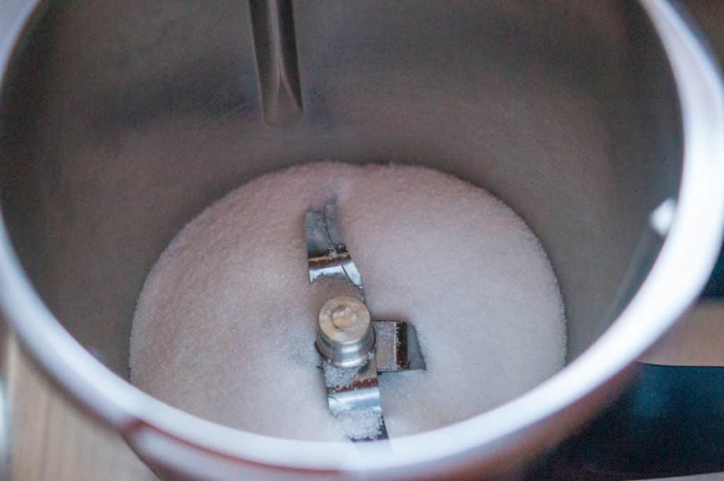Puderzucker Thermomix® (10 Sek, Stufe 10, 1 Zutat) 7 zucker im mixtopf des thermomix