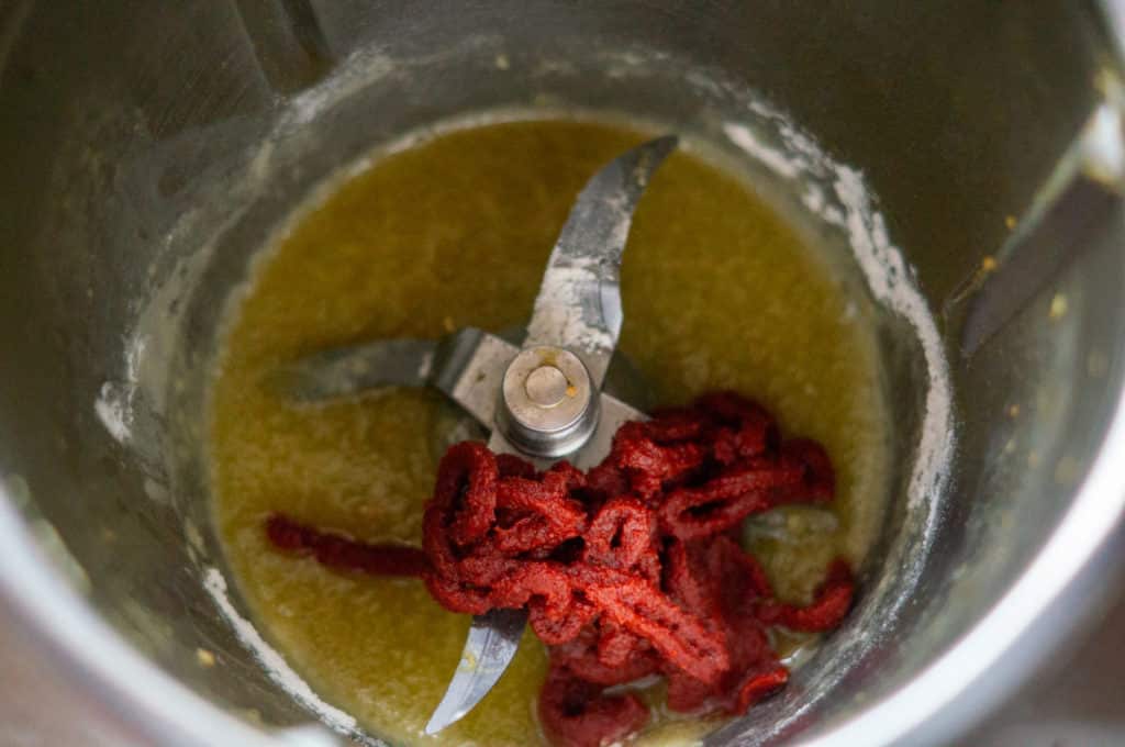 Pizza-Röllchen Thermomix®: dünn rollen, dreimal belegen 11 butter tomatenmark im mixtopf