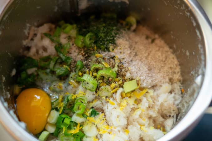 Fischfrikadellen Thermomix: gefroren hacken nicht auftauen 3 Fischfrikadellen Teig aus dem Thermomix