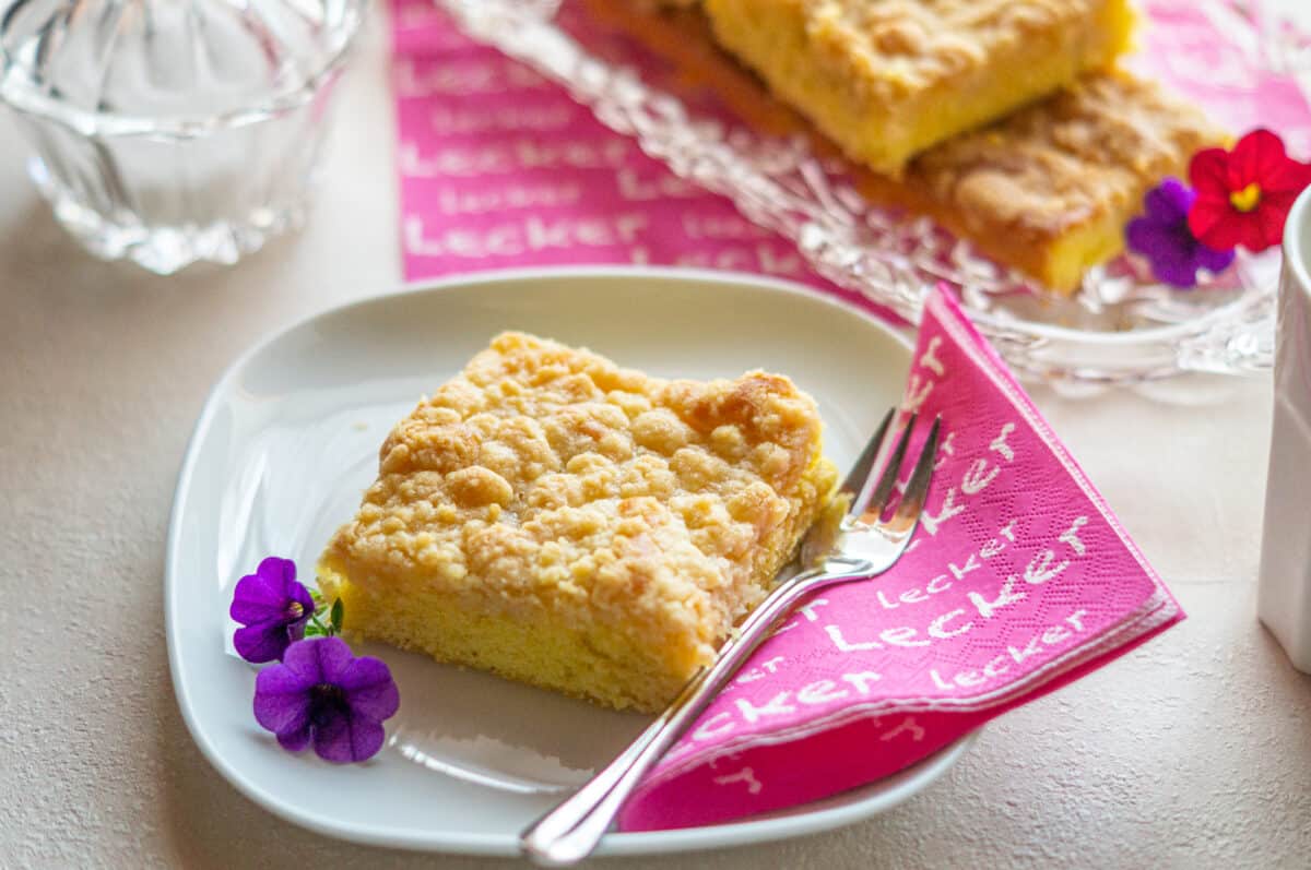 Schneller Streuselkuchen ohne Hefe aus dem Thermomix®