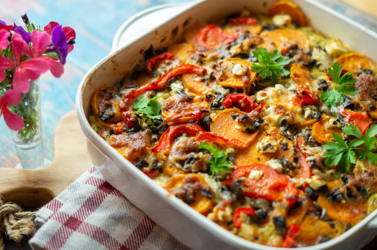 Pilze im Thermomix® · Saison plus 37 Rezepte 34 Süßkartoffel Gratin aus dem Thermomix®