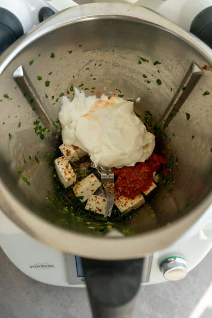 Türkischer Obazda Thermomix®: Feta, Ajvar, 10 Min 8 zutaten tuerkischer obazter aus thermomix