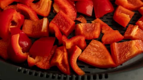 Paprika in Stücken im Varoma schonend dämpfen