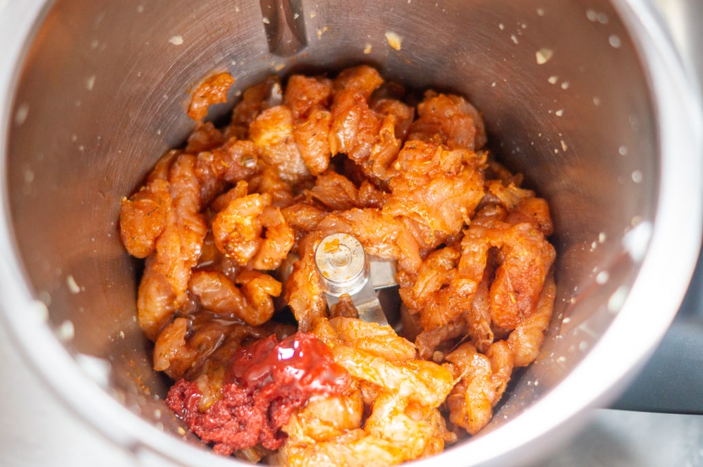 Gyros überbacken Thermomix®: Metaxa-Sauce und Reis 8 fleisch mit tomatenmark und honig mxtopf