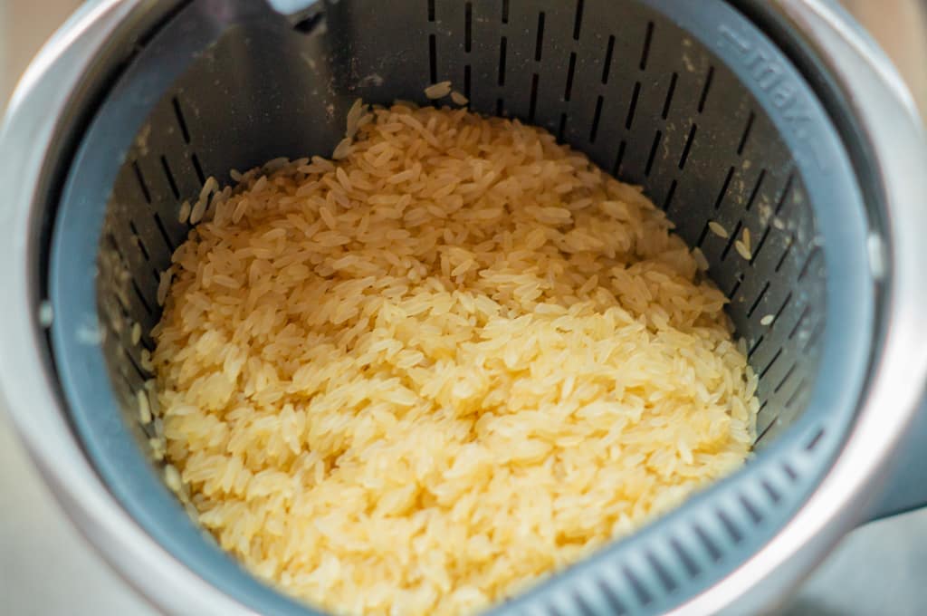 Asia Hähnchen süß-sauer Thermomix®: 1:1 Zucker zu Essig 9 reis im