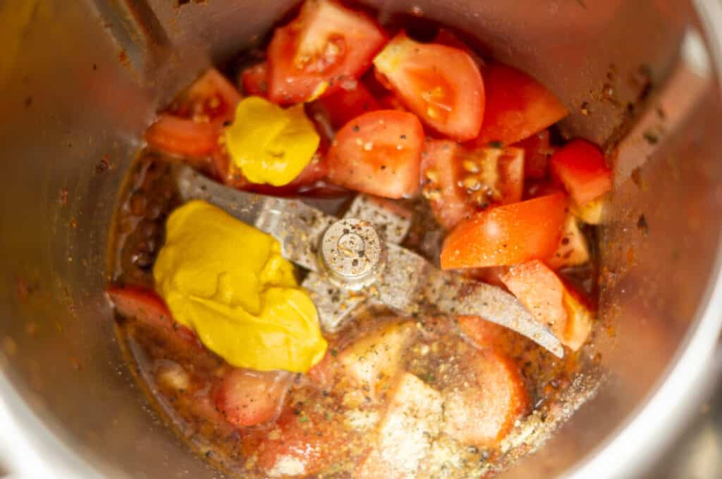 Tomaten-Oliven Kartoffelsalat aus dem Thermomix® 11 zutaten tomaten kartoffelsalat senf