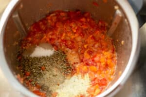 Zutaten Tomatencremesuppe im Mixtopf