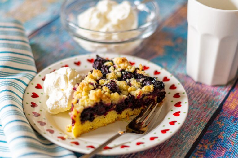 Blaubeerkuchen mit Streusel aus dem Thermomix®