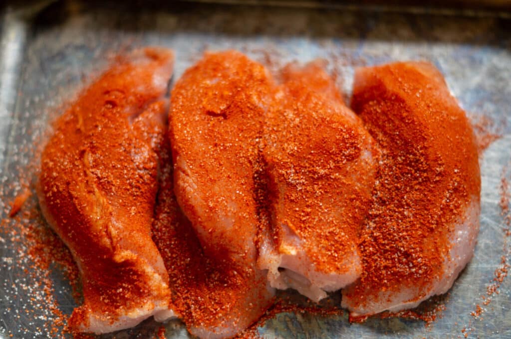 Paprika-Sahne-Hähnchen aus dem Thermomix® 8 paprika haehnchen wuerzen