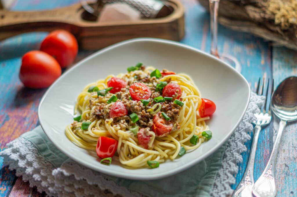 Spaghetti mit Hack-Bresso®-Soße aus dem Thermomix®