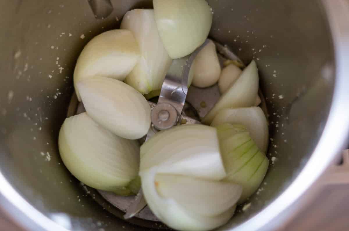 Bayerisches Bierfleisch aus dem Thermomix® 2 knoblauch zwiebeln im