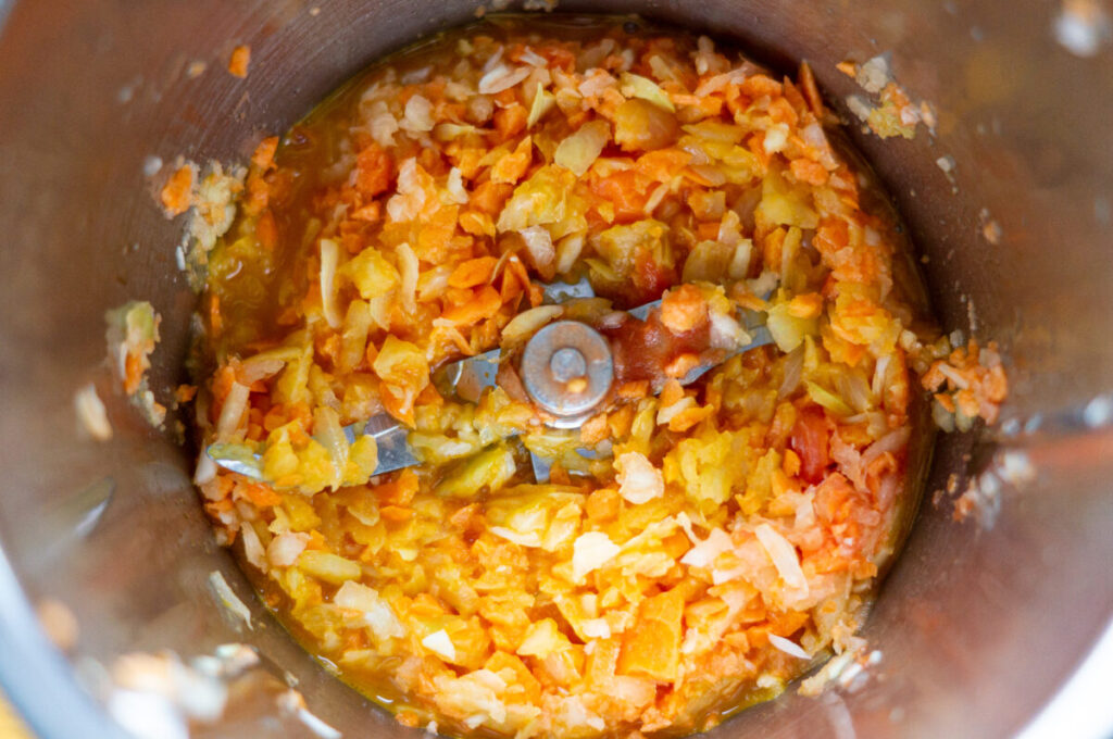 Pfannkuchen-Suppe Thermomix®: Streifen erst im Teller 8 gemuese im mixtopf anduensten