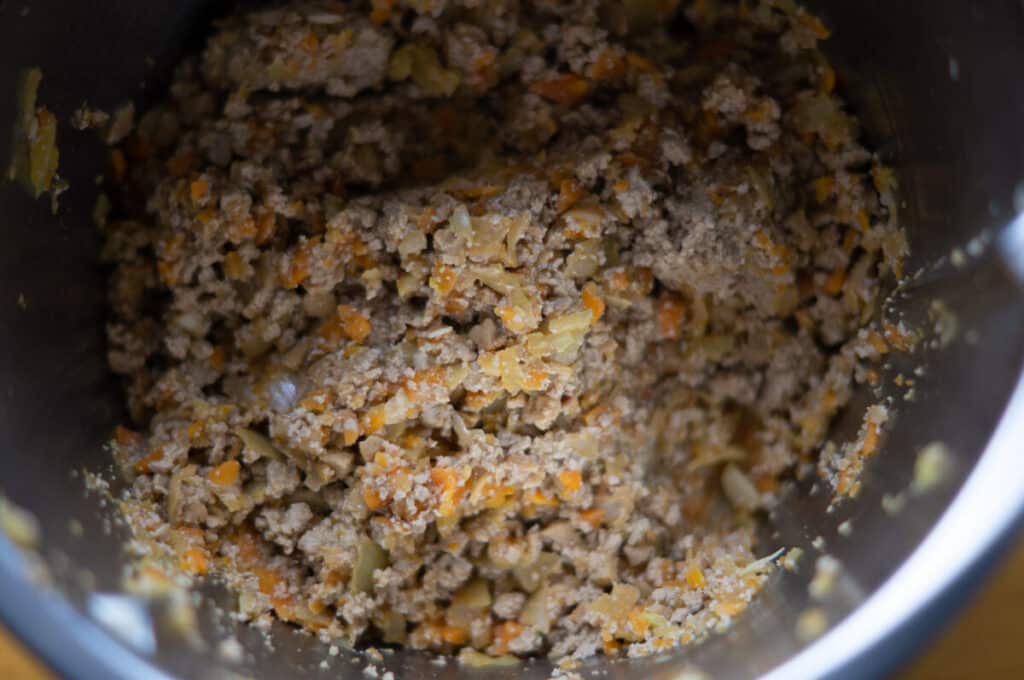 Lasagne aus dem Thermomix® 10 hackfleisch in den mixtopf duensten