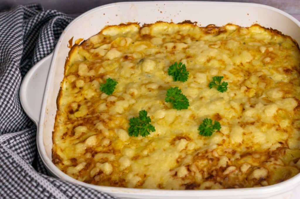 Kartoffelgratin servierfertig