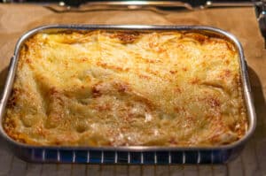 Lasagne aus dem Thermomix® aus dem Ofen